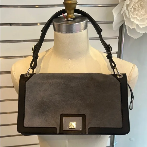 Tiffany & Co. - Vintage Gray Suede Bag - Made in Italy - Picture 13 of 17